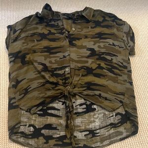 SANCTUARY Camo Shirt
